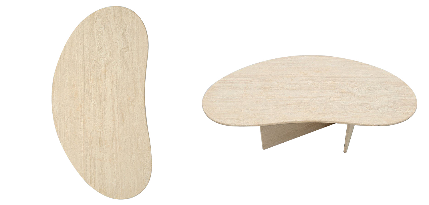 Кофейный стол Abi Travertine Coffee Table Кофейный стол Abi Travertine Coffee Table - Loft-Concept в Рязани