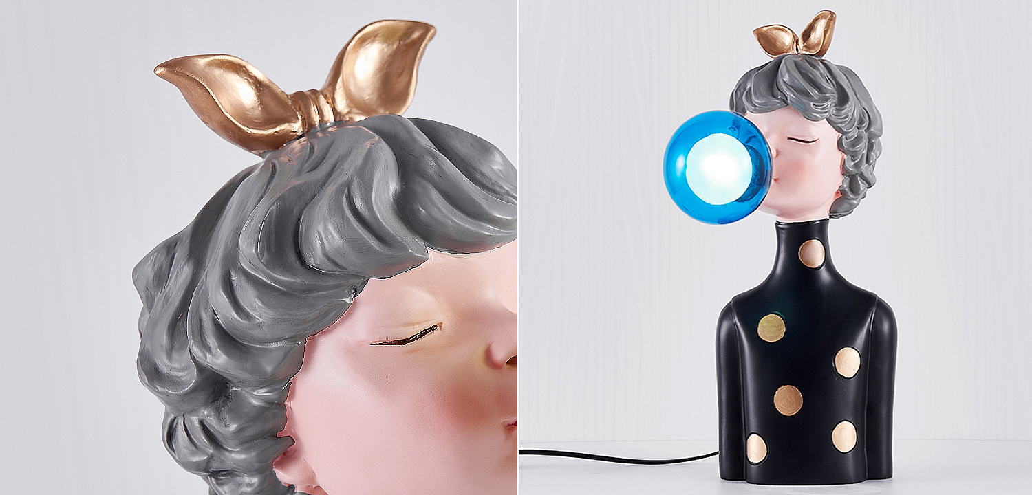 Настольная лампа Bubble Gum Table Lamp blue Настольная лампа Bubble Gum Table Lamp blue - Loft-Concept в Рязани
