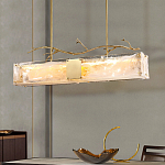 Люстра прямоугольная из фактурного стекла Chandelier Beam варинант исполнения - 6 | Loft Concept в Рязани