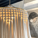 Люстра белая плетеная с кисточками Boho Tassel Chandelier варинант исполнения - 4 | Loft Concept в Рязани