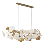 Люстра с белыми и золотистыми цветами G9 Dahlia Flowers Lamp варинант исполнения - 4 | Loft Concept в Рязани