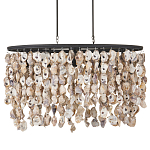 Люстра овальная с подвесками из устричных раковин Sea Ravens варинант исполнения - 3 | Loft Concept в Рязани