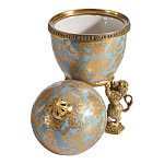 Шкатулка на величественных львах из фарфора с бронзовыми элементами Eden Garden варинант исполнения - 2 | Loft Concept в Рязани