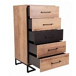 Комод с 5-ю ящиками в стиле лофт Urban Style Space варинант исполнения - 5 | Loft Concept в Рязани