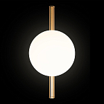 Бра с золотым основанием и белым плафоном в форме шара Bubble варинант исполнения - 5 | Loft Concept в Рязани