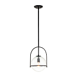 Подвесной светильник с прозрачным плафоном в форме шара в арочной подвеске Hinkley варинант исполнения - 2 | Loft Concept в Рязани