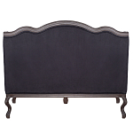 Диван двухместный George Grand Seating black velour варинант исполнения - 3 | Loft Concept в Рязани