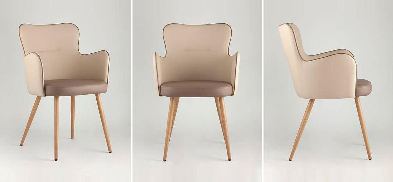 Стул Space Chair Бежевая Экокожа Стул Space Chair Бежевая Экокожа - Loft-Concept в Рязани