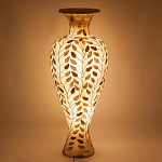 Торшер из перламутра в виде вазы Indonesian Vase варинант исполнения - 2 | Loft Concept в Рязани