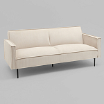 Диван современный вельветовый прямой Worcester Молочный варинант исполнения - 1 | Loft Concept в Рязани