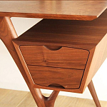 Письменный стол прямоугольный с 2-мя ящиками и полкой Idenontal варинант исполнения - 4 | Loft Concept в Рязани