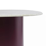 Журнальный столик овальный с мраморной столешницей Decor Showcase варинант исполнения - 3 | Loft Concept в Рязани