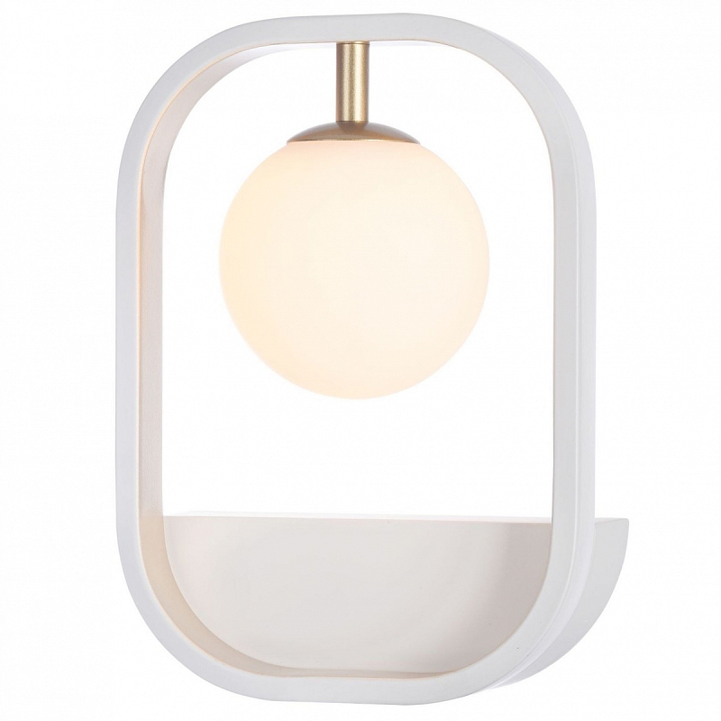 Бра Michele Ball Sconces Белый Золотой Серебряный Бра Michele Ball Sconces Белый Золотой Серебряный в Рязани | Loft Concept