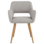 Стул в рогожке серого цвета NEASAN STOOL варинант исполнения - 2 | Loft Concept в Рязани