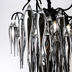 Люстра со стеклянными подвесками дымчатого цвета Ambre Glass Chandelier 70 варинант исполнения - 2 | Loft Concept в Рязани