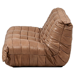 Дизайнерский кожаный диван коричневый без подлокотников Aveline Leather Sofa варинант исполнения - 3 | Loft Concept в Рязани