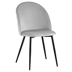 Мягкий стул в сером велюре Miruna Chair варинант исполнения - 1 | Loft Concept в Рязани