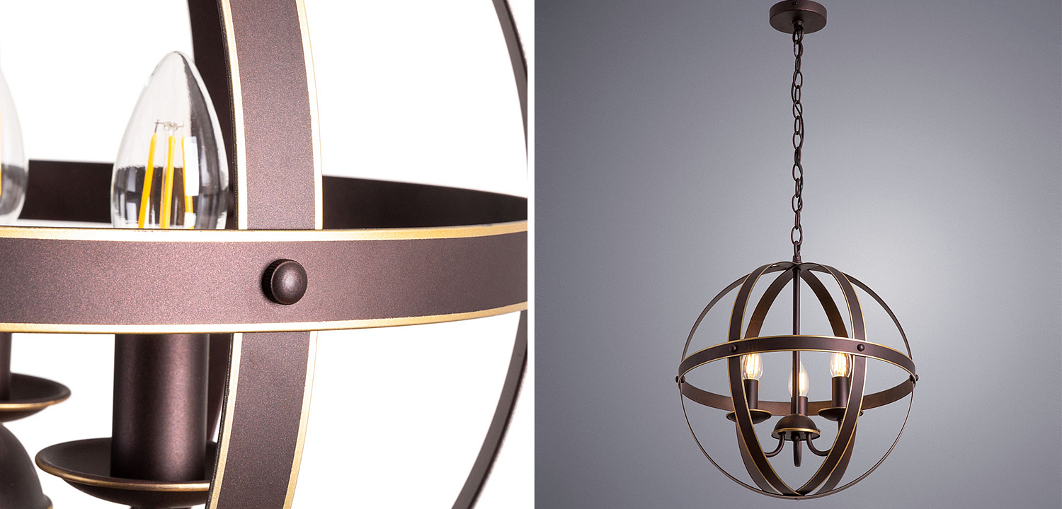Люстра Brown Stripes Ball Люстра Brown Stripes Ball - Loft-Concept в Рязани