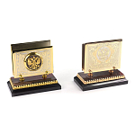 Настольный письменный набор из яшмы и долерита с декором Двуглавый орел Manager Organizer варинант исполнения - 4 | Loft Concept в Рязани