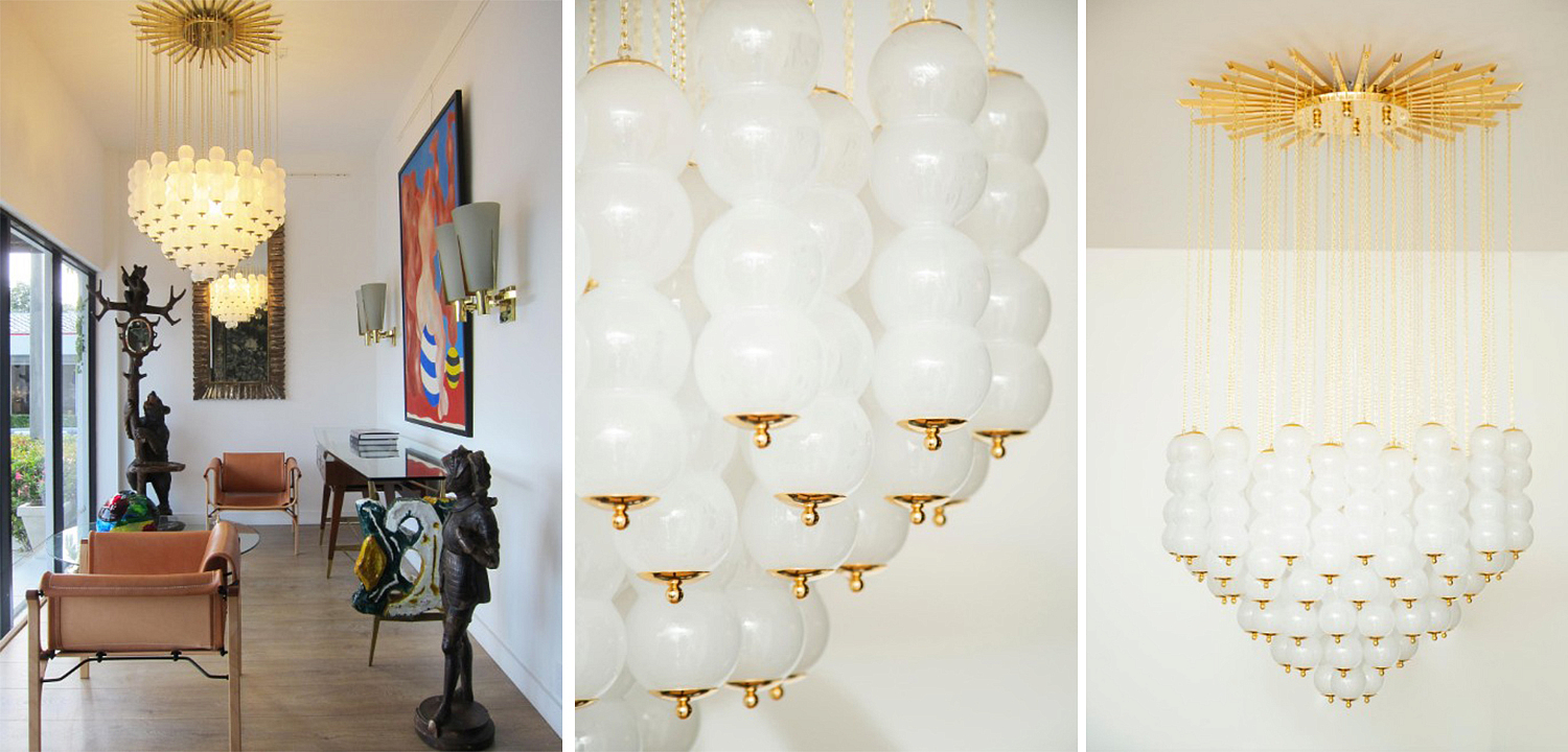 Дизайнерская Люстра Модерн середины ХХ века Flushmount Murano White Glass and Brass Ceiling Light Дизайнерская Люстра Модерн середины ХХ века Flushmount Murano White Glass and Brass Ceiling Light - Loft-Concept в Рязани