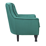 Кресло с мягкой обивкой из велюра на 4-х ножках из массива березы Scarlett Armchair green варинант исполнения - 2 | Loft Concept в Рязани