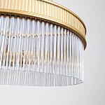 Люстра подвесная круглая со стеклянными трубками Nembus варинант исполнения - 4 | Loft Concept в Рязани