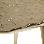 Столик журнальный металлический золотого цвета Modern Rethinking of Traditions варинант исполнения - 1 | Loft Concept в Рязани