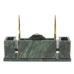 Настольный письменный набор из змеевика с подставкой под календарь Successful Leader варинант исполнения - 3 | Loft Concept в Рязани