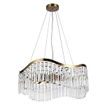 Люстра подвесная волнистой формы с хрустальными подвесками Ludivine Lighting варинант исполнения - 2 | Loft Concept в Рязани