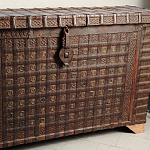 Большой Этнический сундук с металлическим декором  варинант исполнения - 2 | Loft Concept в Рязани