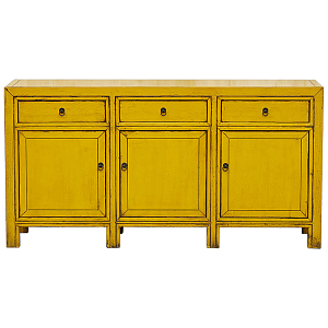 Комод Yellow Vintage Chest of Drawers Chinese Collection