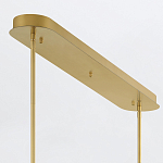 Подвесной светильник линейный золотого цвета с длинной цилиндрической стеклянной трубкой Eurofase варинант исполнения - 8 | Loft Concept в Рязани