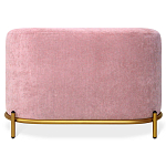Банкетка овальная пыльно-розовый велюр на 4-х металлических ножках золотого цвета SANJAY варинант исполнения - 2 | Loft Concept в Рязани