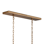 Люстра прямоугольная с каркасом золотого цвета Soft Glow Lamps варинант исполнения - 5 | Loft Concept в Рязани