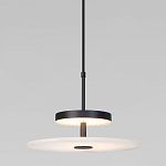 Светодиодный подвесной светильник черный с мраморным рассеивателем варинант исполнения - 2 | Loft Concept в Рязани