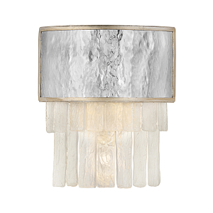 Бра с прозрачными подвесками из текстурированного стекла Hinkley