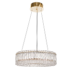 Люстра подвесная круглая из прозрачного хрусталя с золотым корпусом Selfsufficient варинант исполнения - 3 | Loft Concept в Рязани