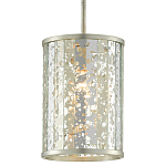 Подвесной светильник в форме цилиндра Speckled Mirror Plates варинант исполнения - 2 | Loft Concept в Рязани