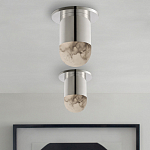 Потолочный светильник светодиодный с плафоном из натурального камня Purgatory варинант исполнения - 4 | Loft Concept в Рязани