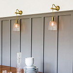 Бра с подвесной лампой на шнуре и ребристым патроном Elstead Lighting варинант исполнения - 2 | Loft Concept в Рязани