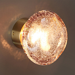 Бра с круглым плафоном из прозрачного стекла с пузырьками воздуха Effervia  варинант исполнения - 5 | Loft Concept в Рязани