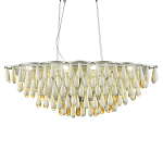 Люстра с подвесками в форме капель на серебристом каркасе Raindrop варинант исполнения - 2 | Loft Concept в Рязани