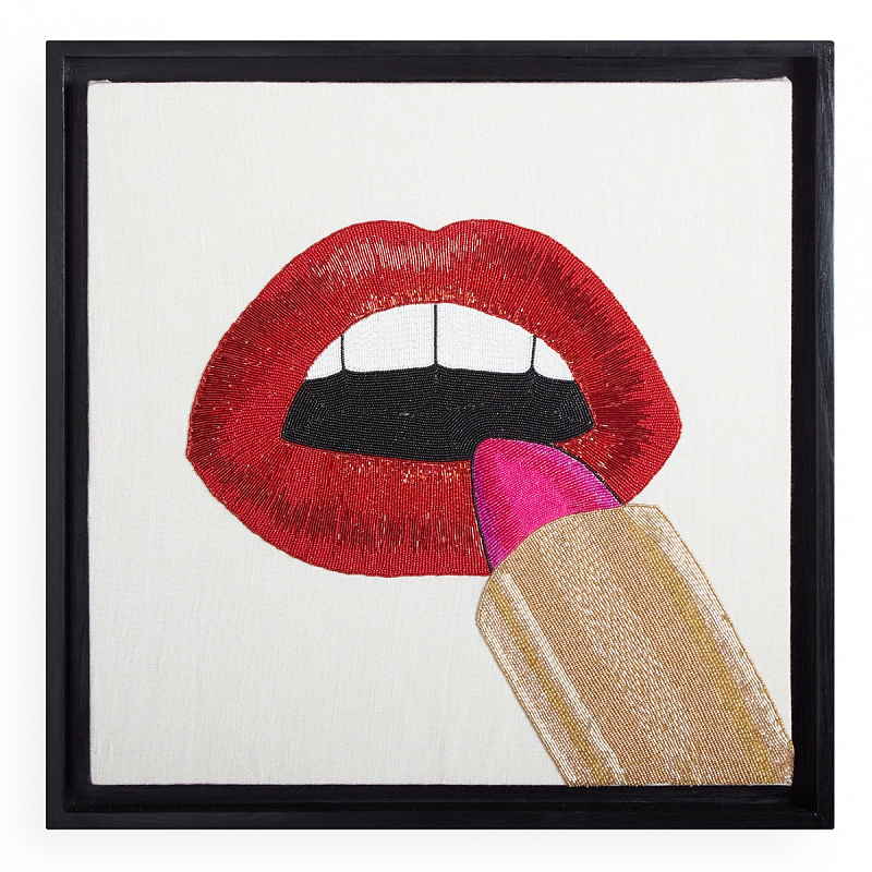 Панно LIPSTICK BEADED WALL ART Мульти Панно LIPSTICK BEADED WALL ART Мульти в Рязани | Loft Concept