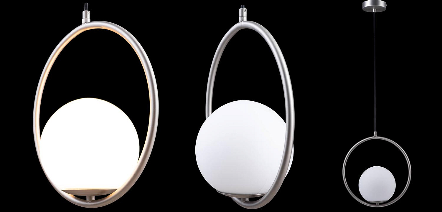 Подвесной светильник B.LUX C Ball circle nickel Подвесной светильник B.LUX C Ball circle nickel - Loft-Concept в Рязани