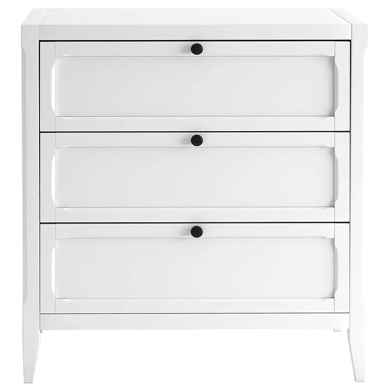 Комод с 3-мя ящиками белый Silva White Chest of Drawers Белый Комод с 3-мя ящиками белый Silva White Chest of Drawers Белый в Рязани | Loft Concept