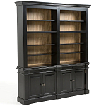 Витрина из массива сосны Sterling Showcase Black варинант исполнения - 4 | Loft Concept в Рязани