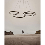 Люстра подвесная светодиодная в виде волнообразной ленты Ribbon Vortex варинант исполнения - 14 | Loft Concept в Рязани