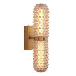 Бра с факутрным стеклянным плафоном Шампань Sonora варинант исполнения - 1 | Loft Concept в Рязани