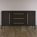 Буфет Primo с тремя ящиками и двумя фасадами Темный орех варинант исполнения - 1 | Loft Concept в Рязани