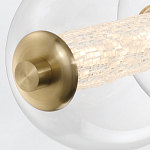 Подвесной светильник линейный с прозрачными стеклянными шарами разного диаметра Eurofase варинант исполнения - 14 | Loft Concept в Рязани